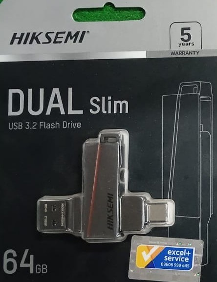 Hiksemi HS-USB-E307C 64GB USB 3.2 Dual Interface Pen Drive