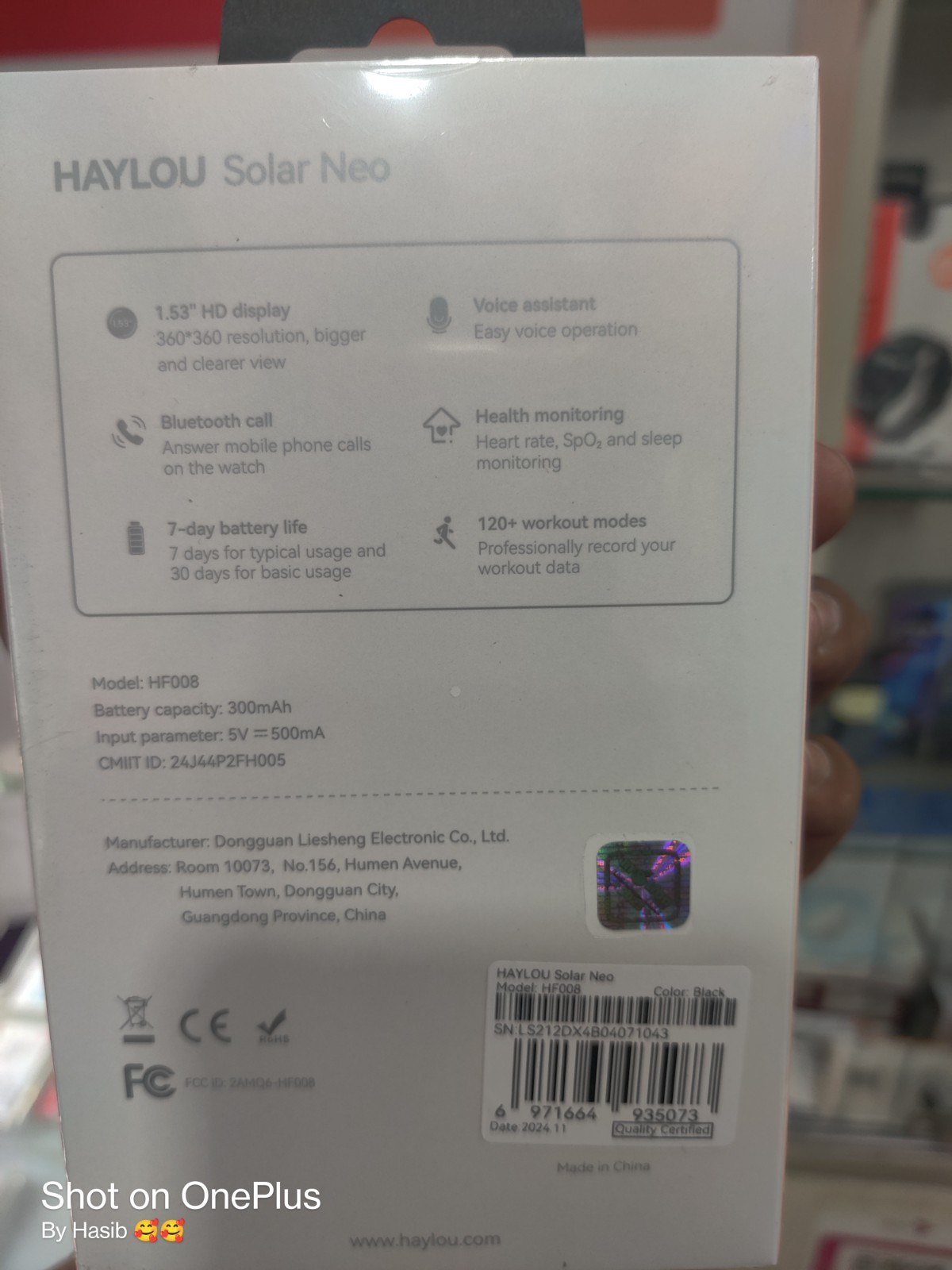 Solar Neo Smart Watch